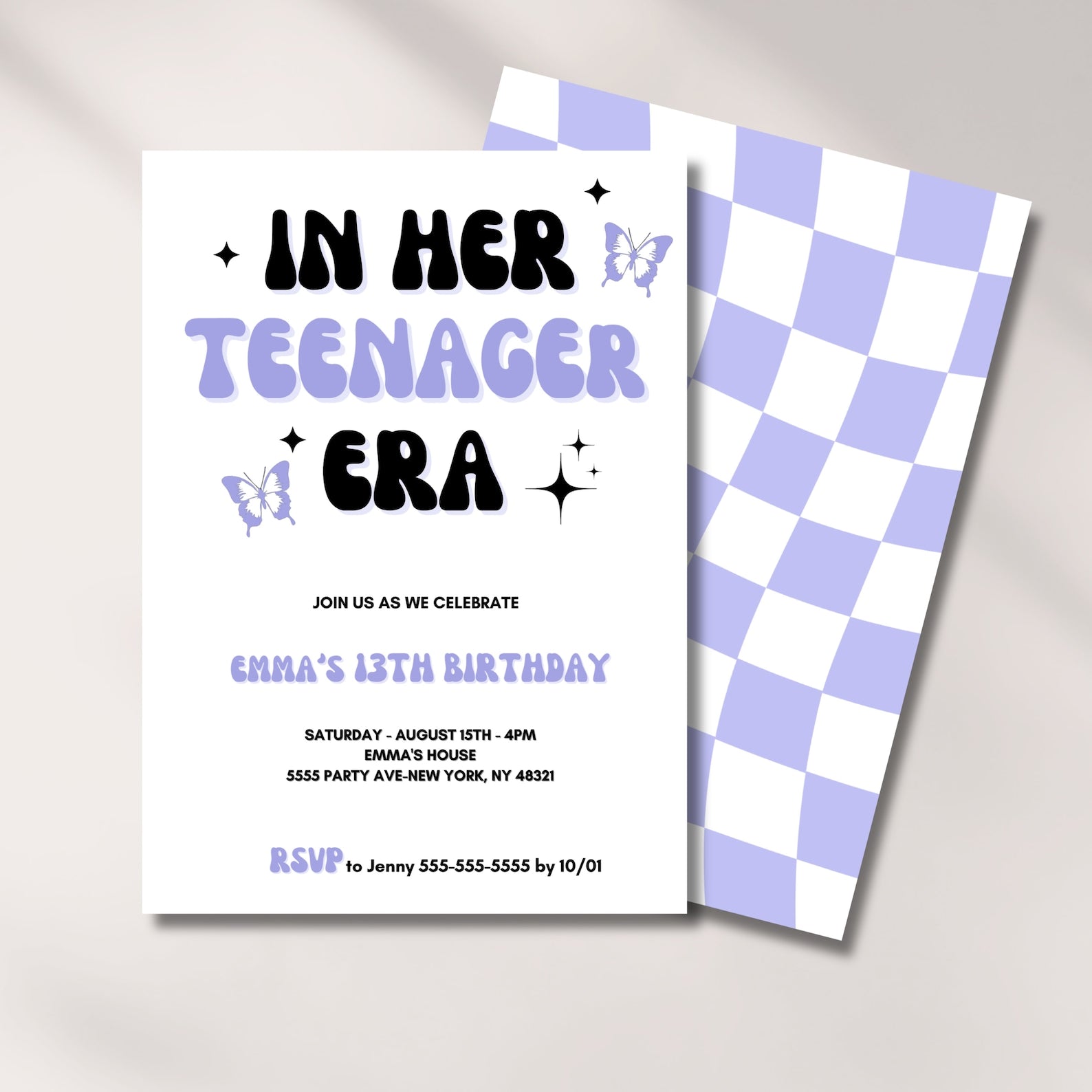 Birthday Era Invitation Template, Teenager Era, 13th Birthday Invite, In my Birthday Era, Trendy, Digital Download, Editable